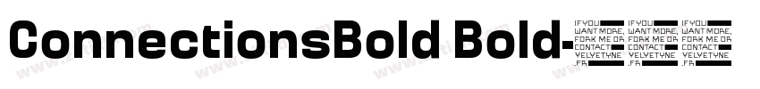 ConnectionsBold Bold字体转换